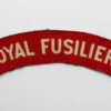 Royal Fusiliers WW2 Printed Shoulder Title