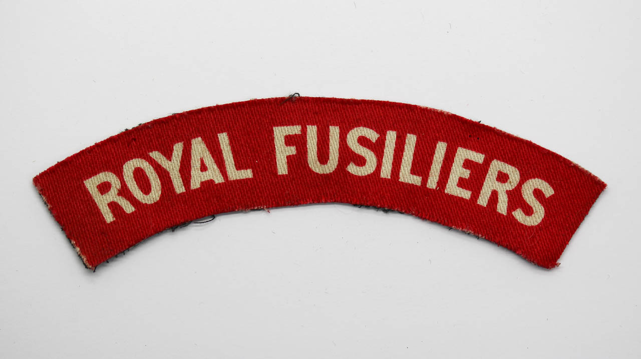 Royal Fusiliers WW2 Printed Shoulder Title