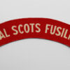 Royal Scots Fusiliers (ROYAL SCOTS FUSILIERS) WW2 Printed Shoulder Title