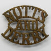 Notts & Derby Regiment Sherwood Foresters (NOTTS/AND/DERBY) Shoulder Title