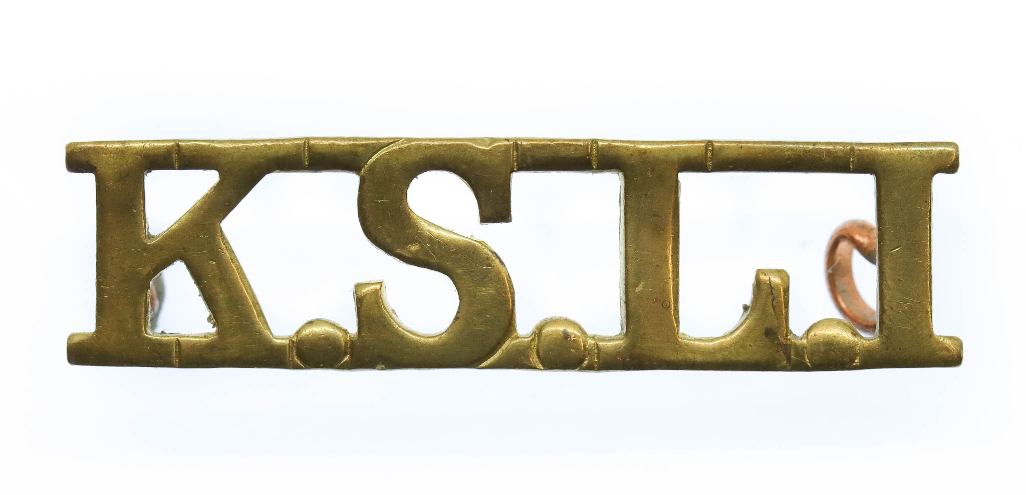 King's Shropshire Light Infantry (K.S.L.I.) Shoulder Title