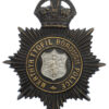 Merthyr Tydfil Borough Police Night Helmet Plate - King's Crown