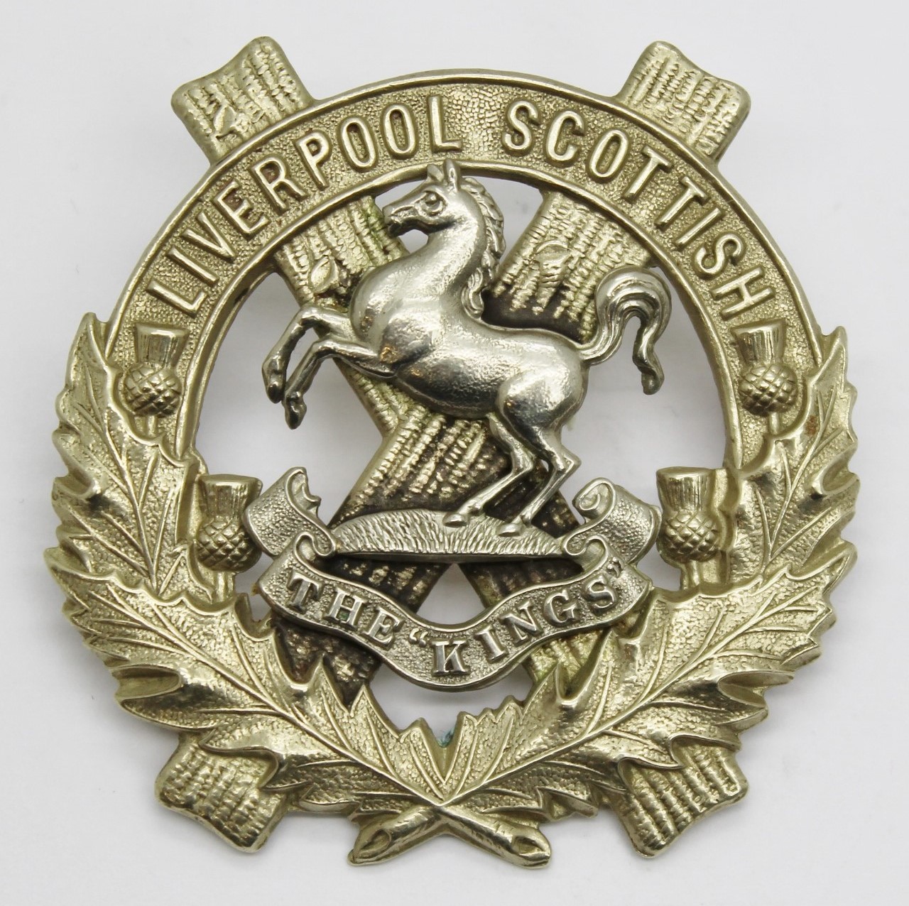 10th (Scottish) Bn. King's Liverpool Regiment (Liverpool Scottish) Cap Badge