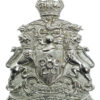 Leicester City Police Helmet Plate - King's Crown (Chrome)