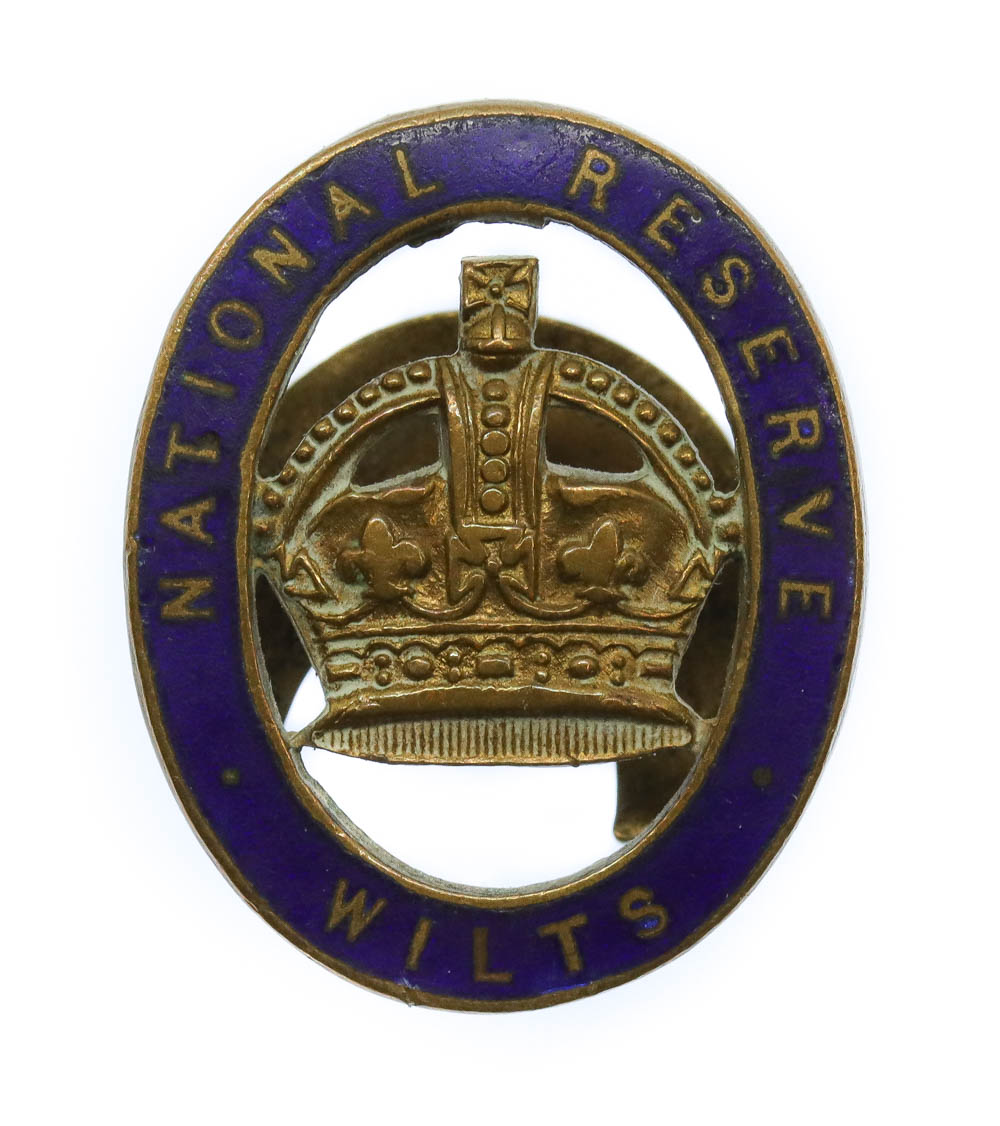 National Reserve Wiltshire (WILTS) Enamelled Lapel Badge