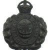 Folkestone Borough Police Wreath Helmet Plate - King's Crown