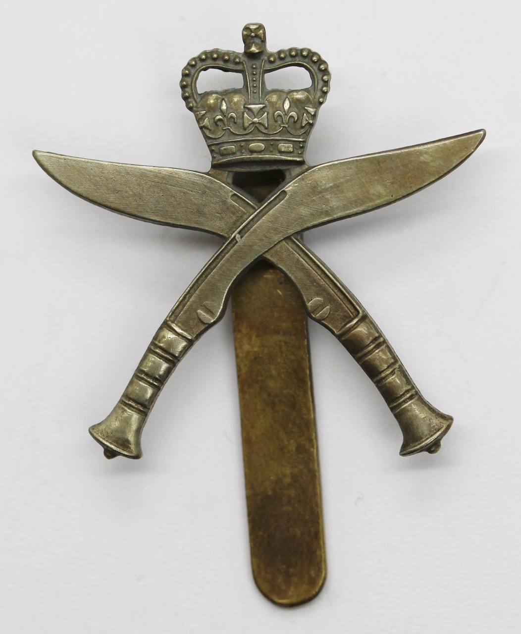 Royal Gurkha Rifles Cap Badge - Queen's Crown