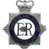 Leicester & Rutland Constabulary Senior Officer's Enamelled Cap Badge - Queen's Crown
