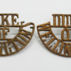 Pair of West Riding Regiment (DUKE/OF/WELLINGTON'S) Shoulder Titles