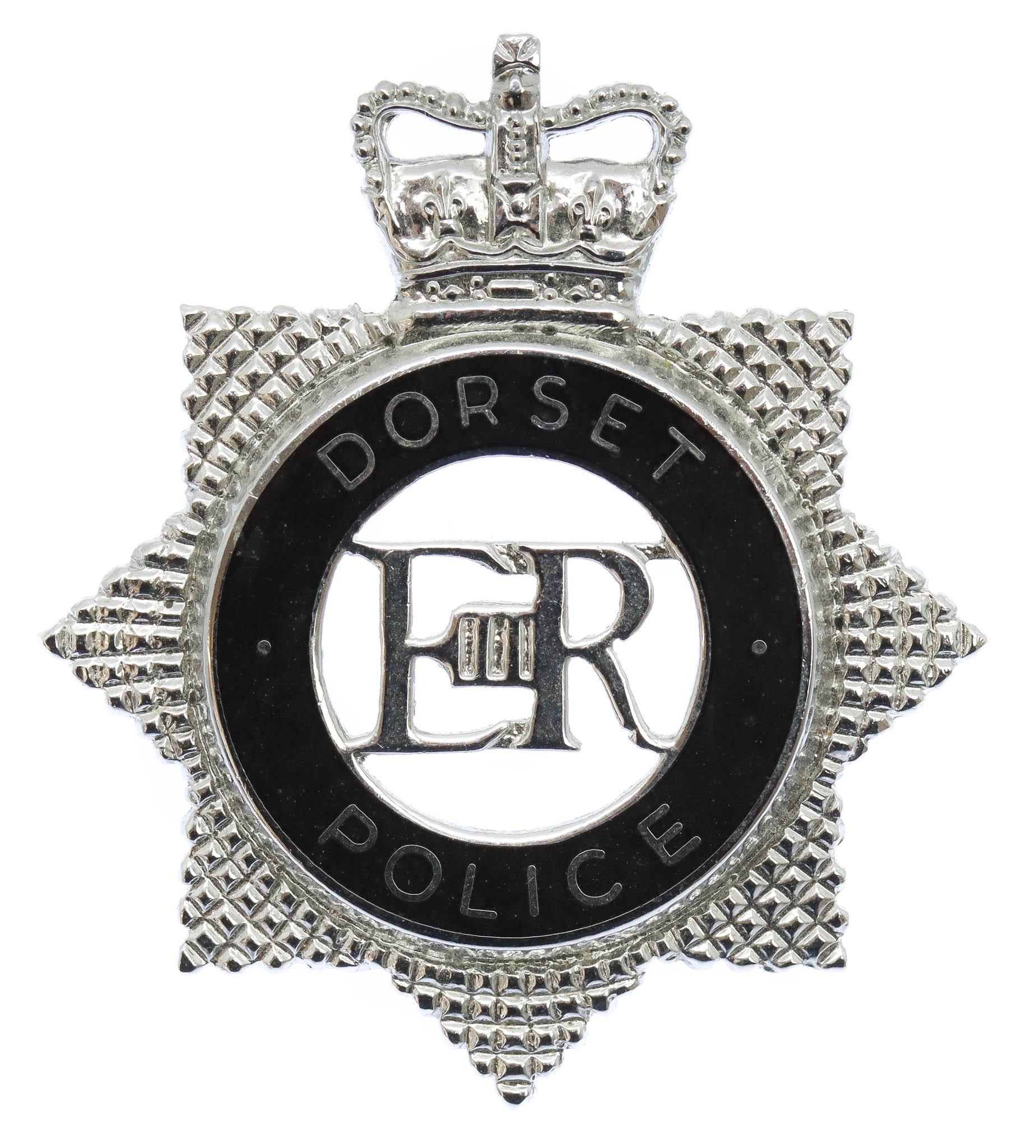 Dorset Police Senior Officer's Enamelled Cap Badge - Queen's Crown