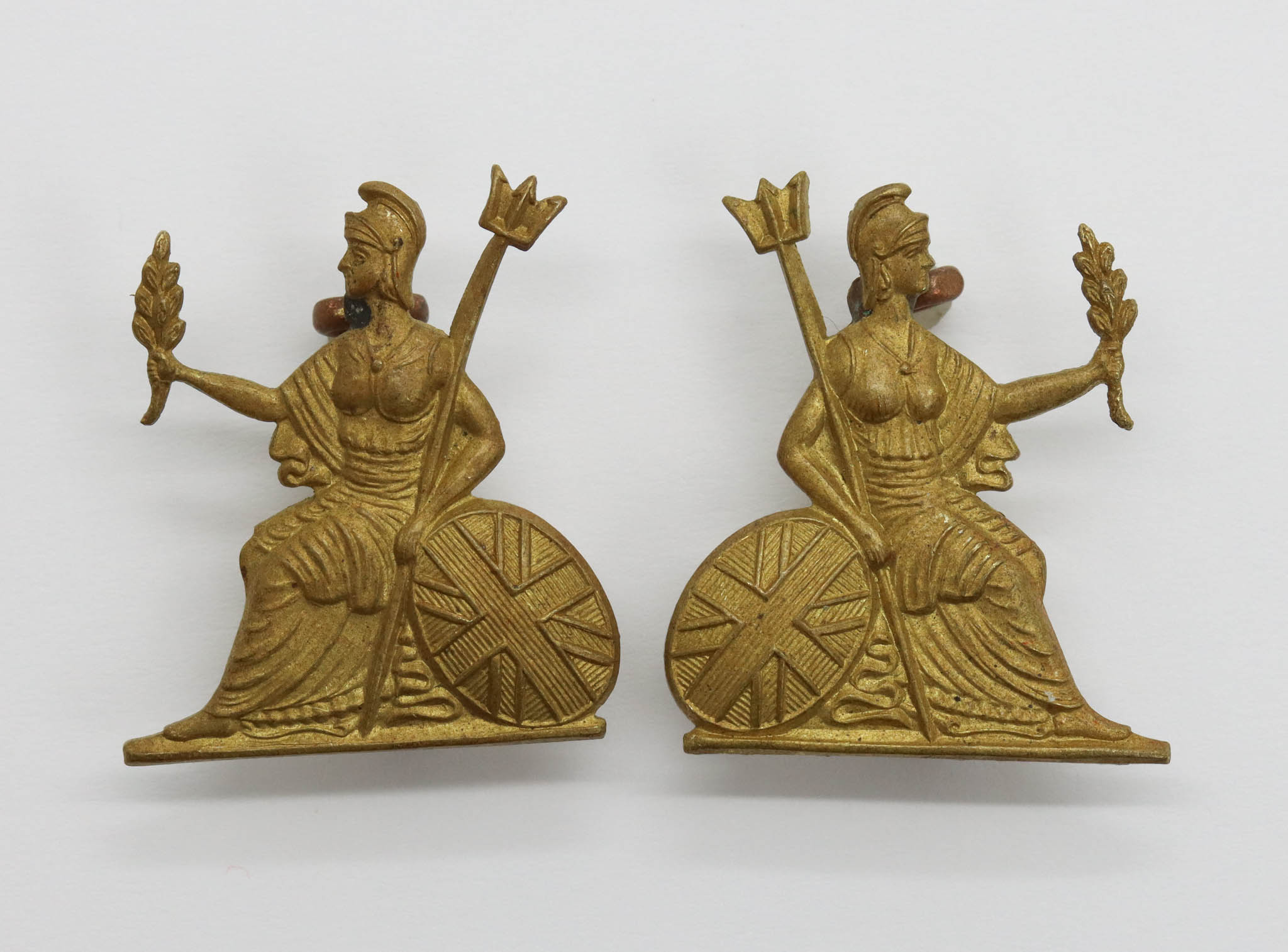 Pair of Norfolk Regiment Collar Badges