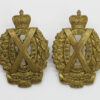 Pair of Scottish Horse Yeomanry Collar Badges