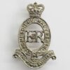 Royal Horse Artillery White Metal Cap Badge - Queen's Crown