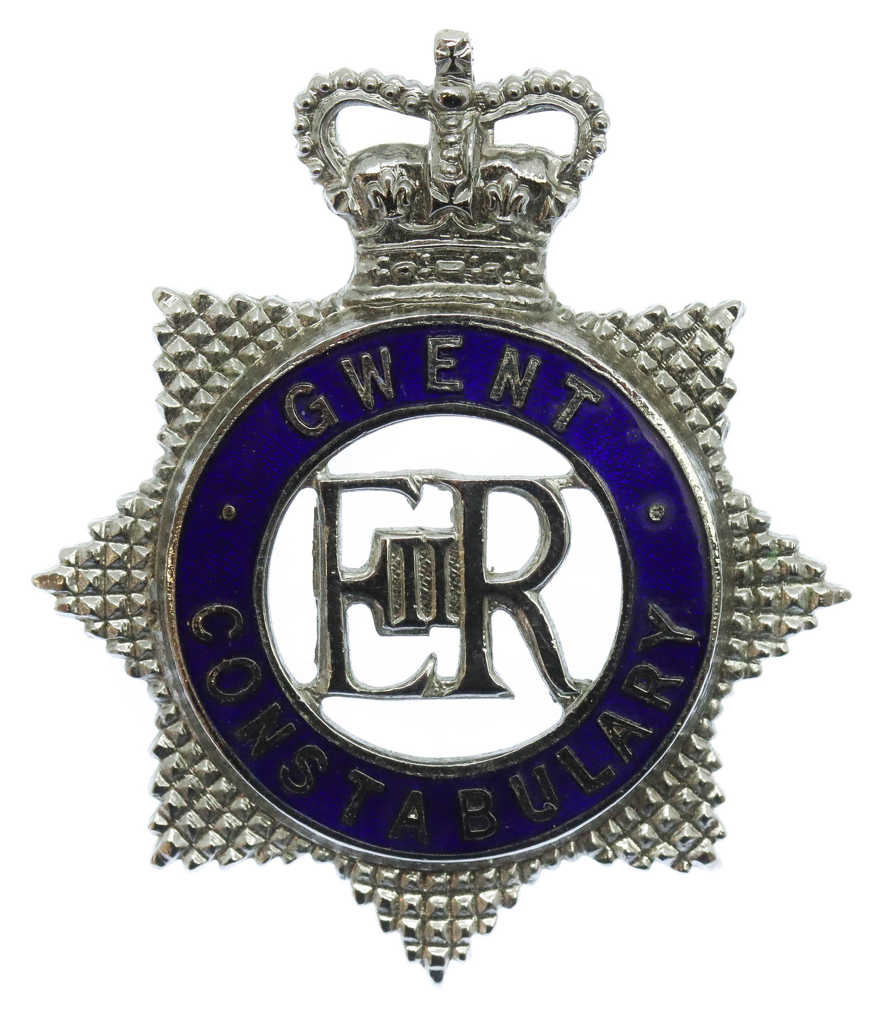 Gwent Constabulary Senior Officer's Enamelled Cap Badge - Queen's Crown