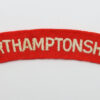 Northamptonshire Regiment (NORTHAMPTONSHIRE) Cloth Shoulder Title