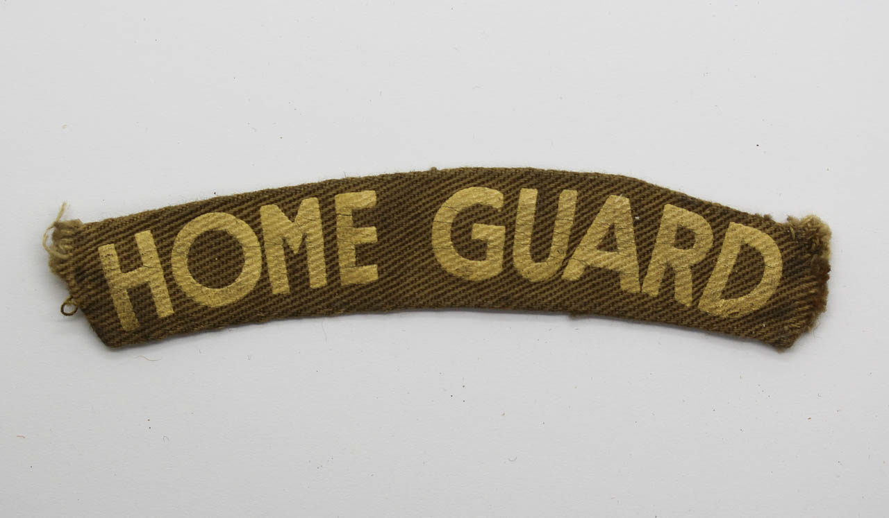 WW2 Home Guard (HOME GUARD) Painted Cloth Shoulder Title