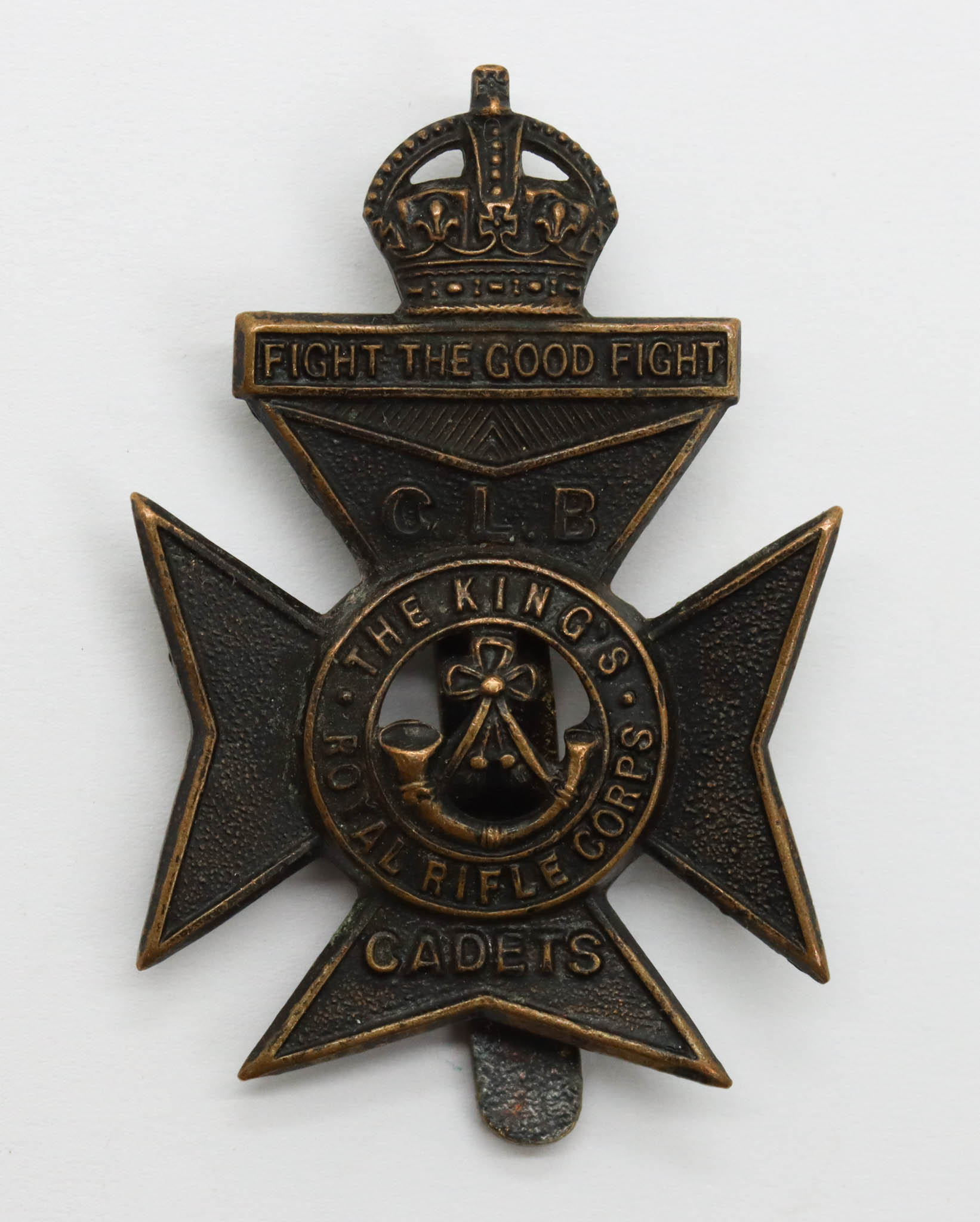 16th (Church Lads Brigade Cadets) Bn. King's Royal Rifle Corps (K.R.R.C.) Cap Badge