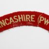 Lancashire Regiment (LANCASHIRE (PWV)) Cloth Shoulder Title