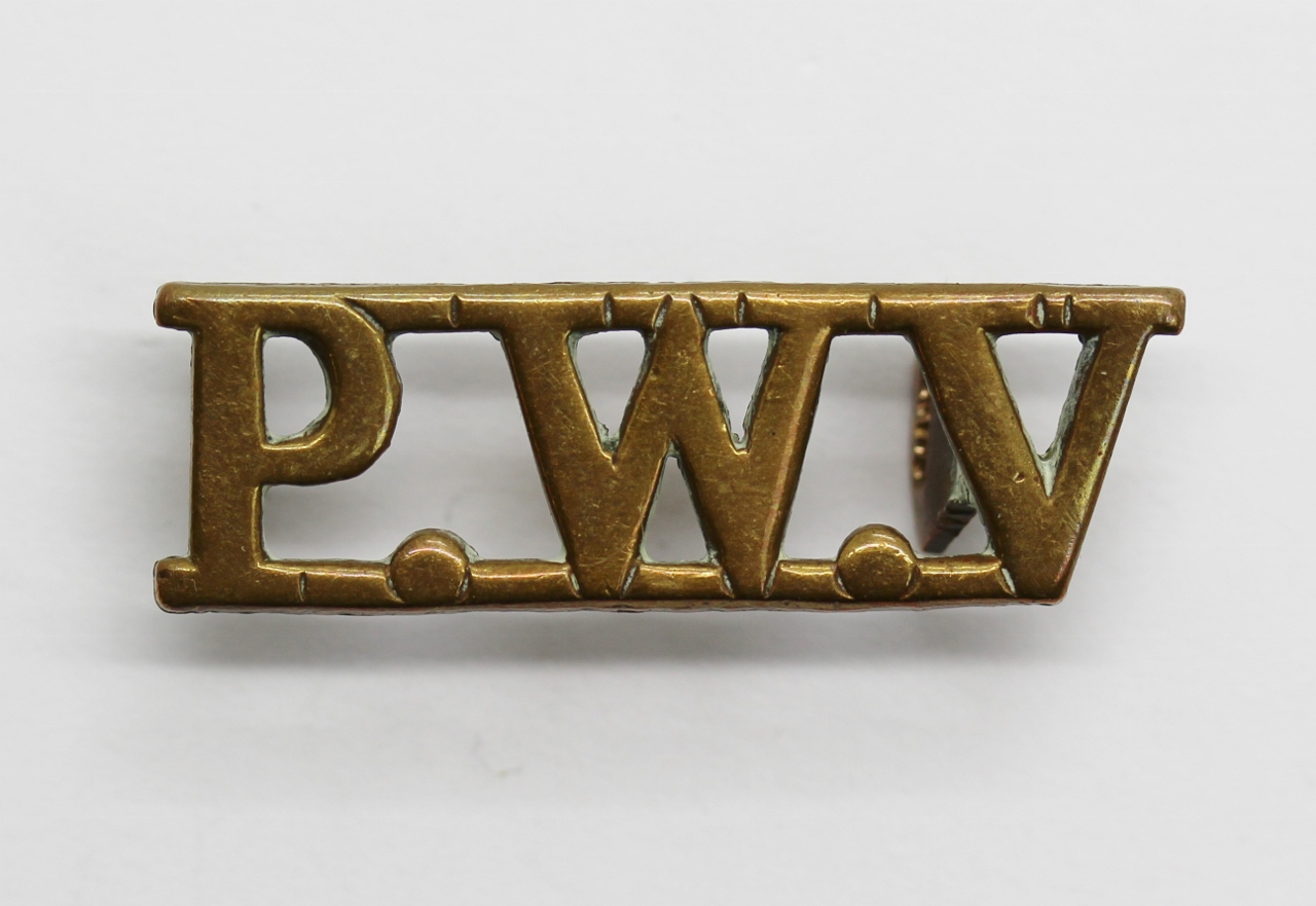 South Lancashire Regiment (P.W.V.) Shoulder Title