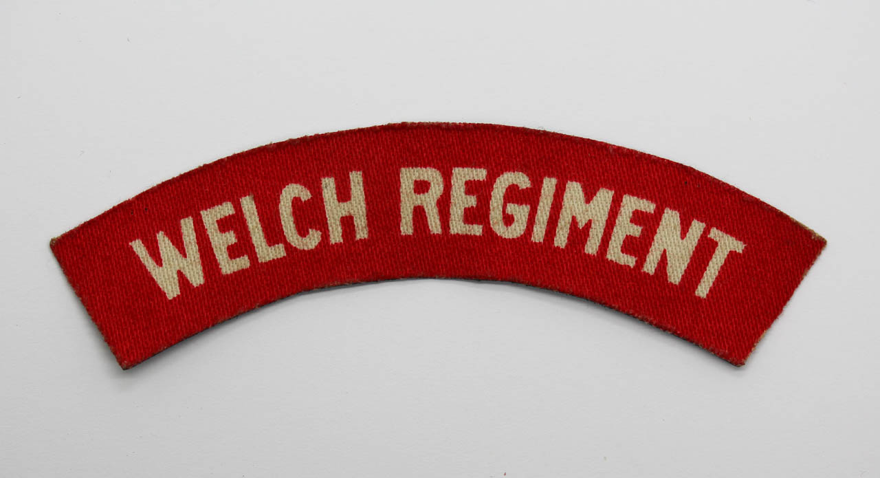 Welch Regiment (WELCH REGIMENT) WW2 Printed Shoulder Title