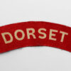 Dorsetshire Regiment (DORSET) WW2 Printed Shoulder Title