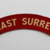 East Surrey Regiment (EAST SURREY) WW2 Printed Shoulder Title