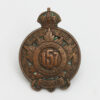 Canadian 157th (Simcoe Foresters) Infantry Bn. C.E.F. WWI Collar Badge
