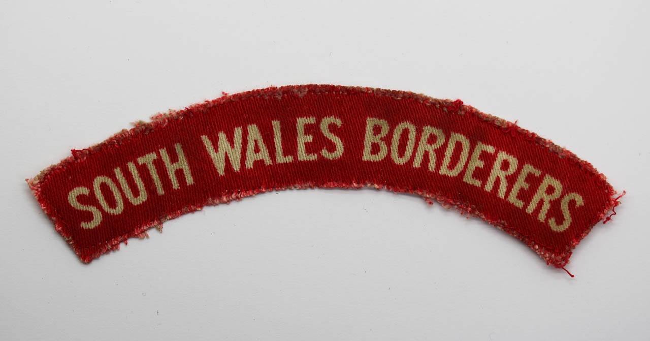 South Wales Borderers (SOUTH WALES BORDERERS) WW2 Printed Shoulder Title