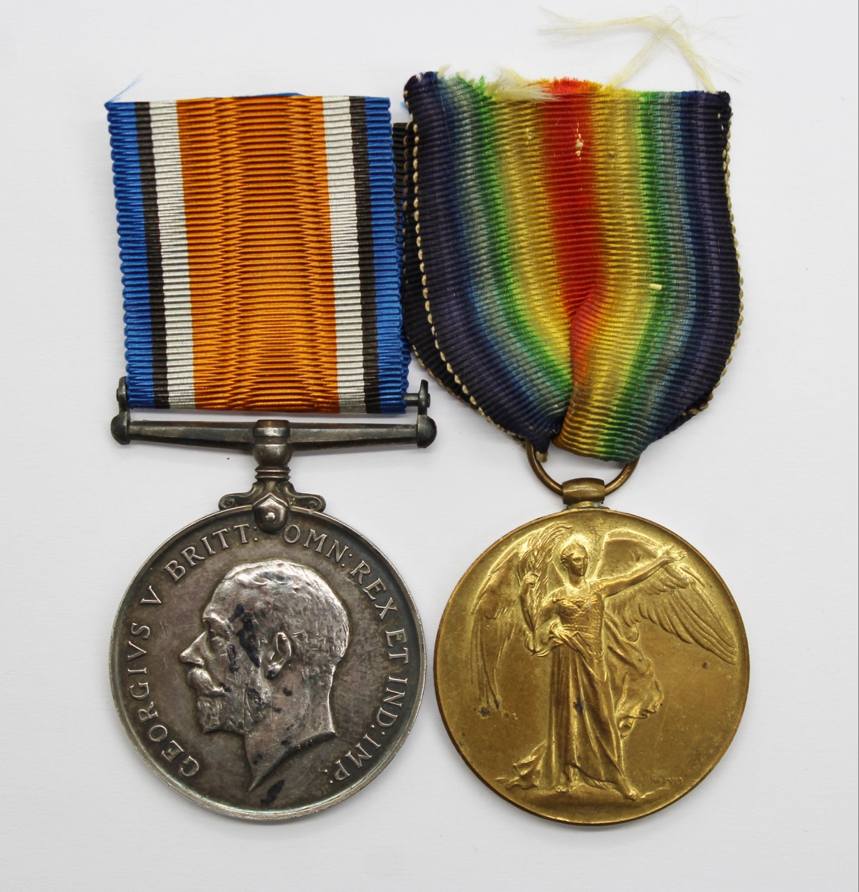 WW1 British War & Victory Medal Pair - Pte. J.G. Murray, Highland Light Infantry