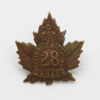 Canadian 28th (North West Battalion) Infantry Bn. C.E.F. WWI Collar Badge