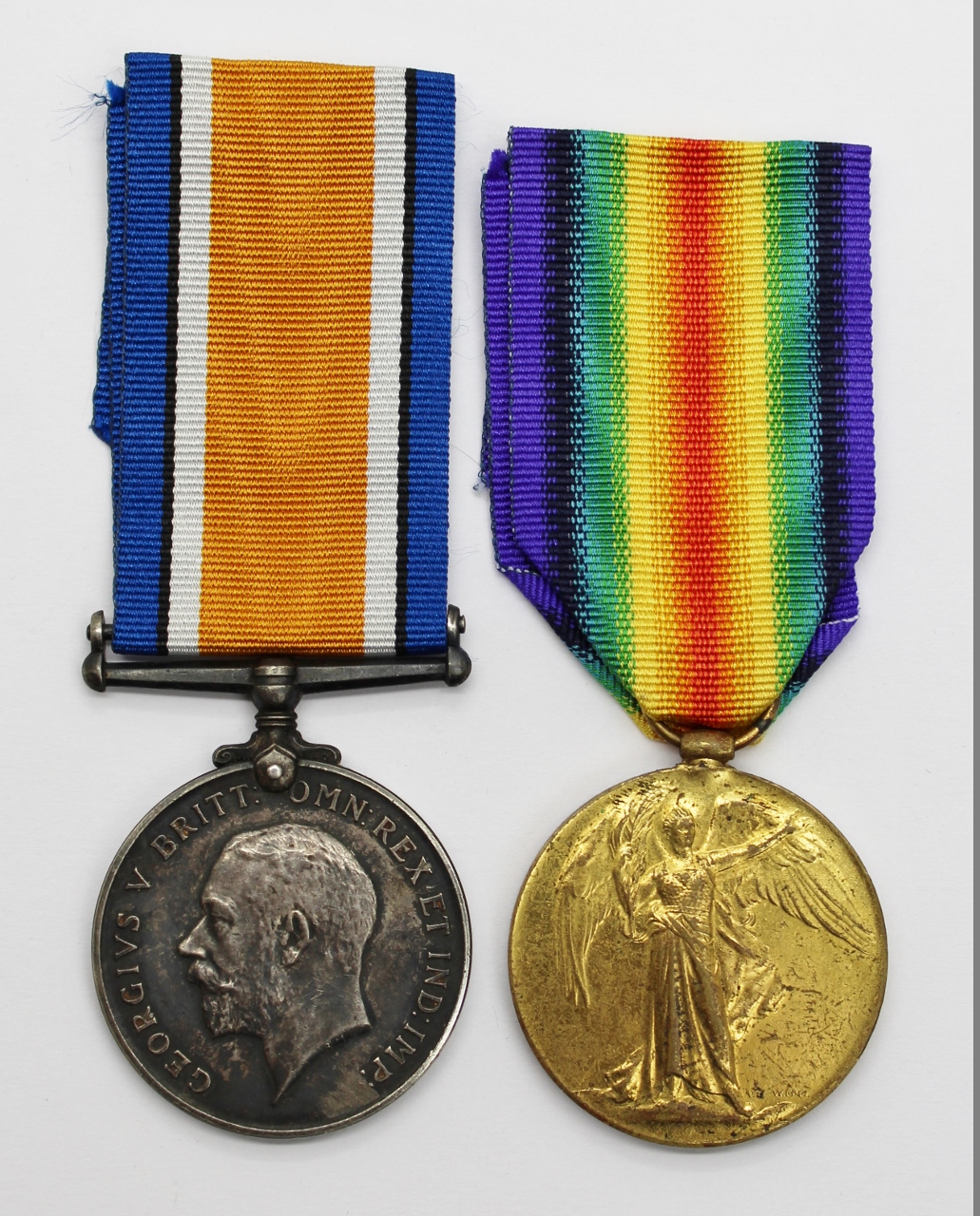 WW1 British War & Victory Medal Pair - Pte. J. Gillie, Durham Light Infantry