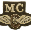 British Army Motor Cyclists (M.C.) Winged Wheel Cloth Proficiency Arm Badge