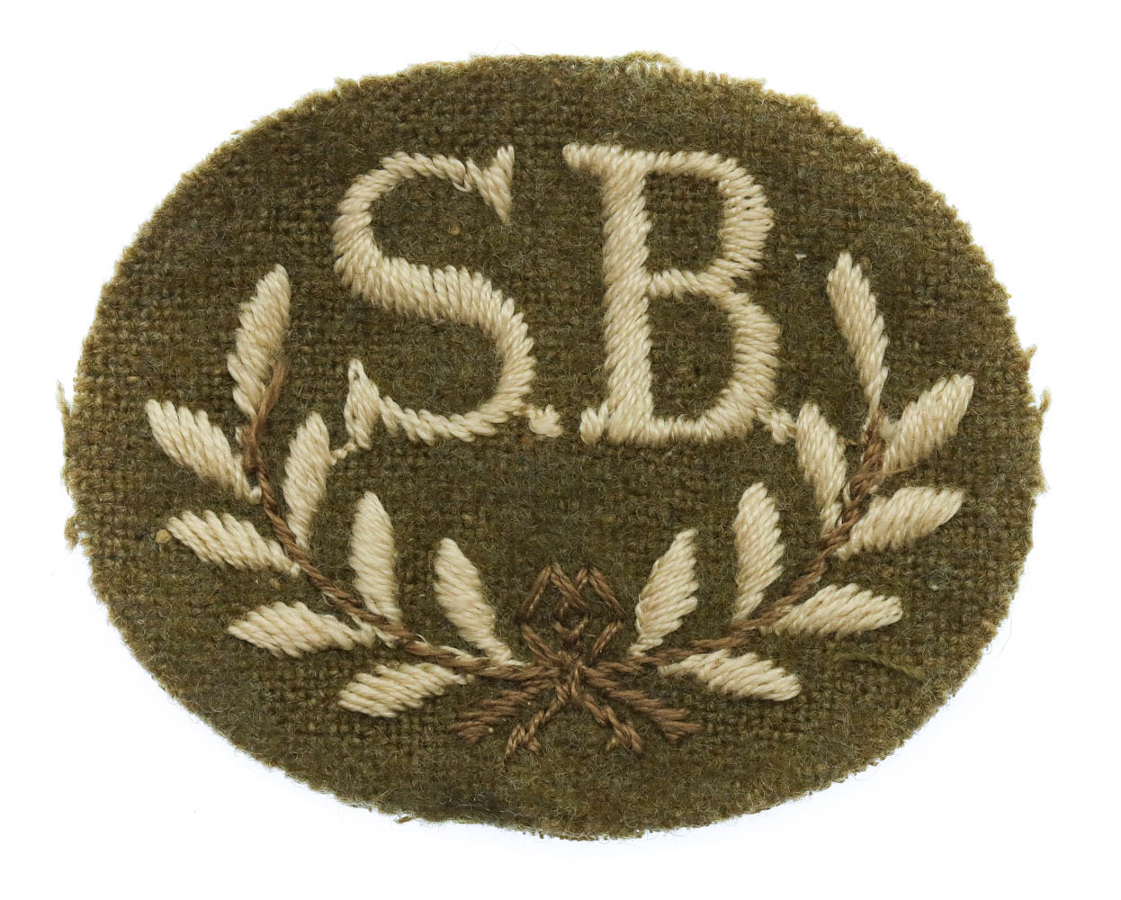 British Army Stretcher Bearer (S.B.) Cloth Proficiency Arm Badge