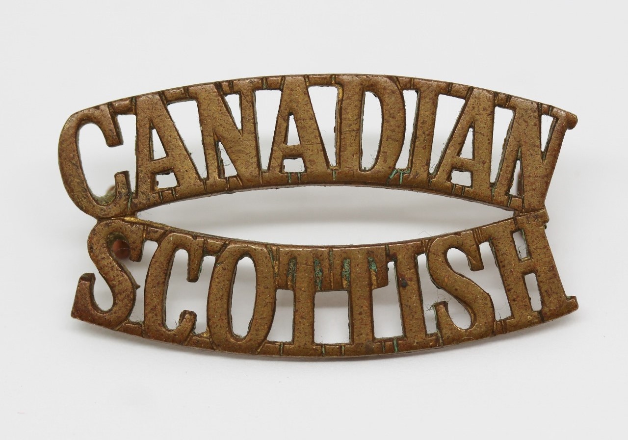 Canadian Scottish Regiment (CANADIAN/SCOTTISH) Shoulder Title