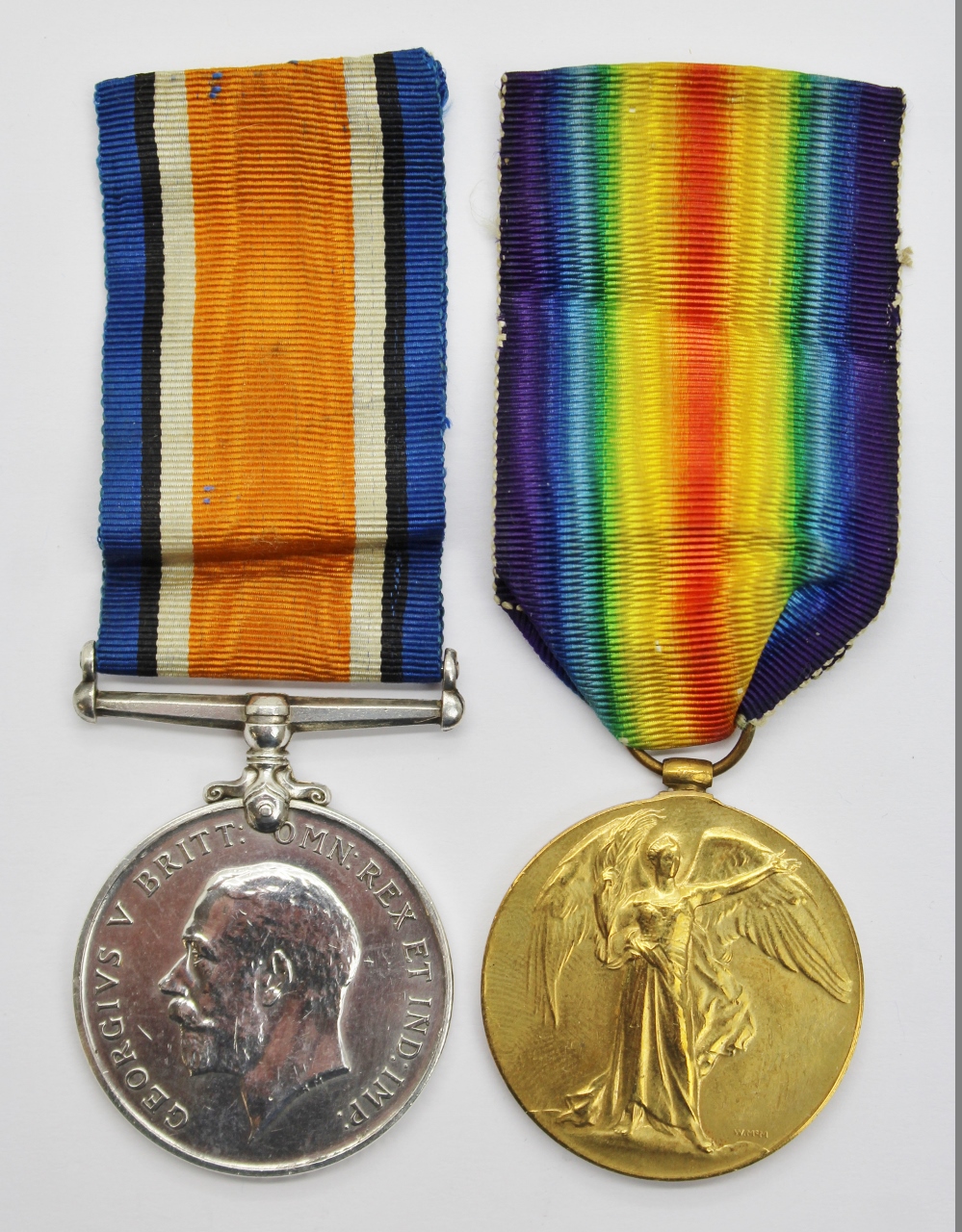WW1 British War & Victory Medal Pair - Pte. G.C. Tuckley, Duke of Cornwall's Light Infantry