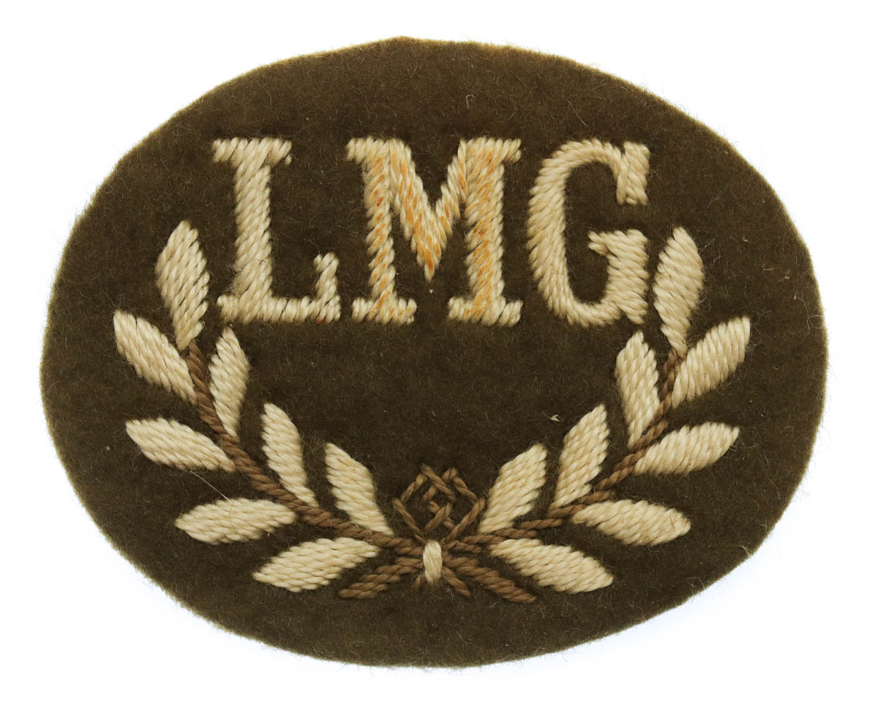 British Army Light Machine Gunner (L.M.G.) Cloth Proficiency Arm Badge