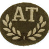 British Army Anti-Tank Gun Layer (A.T.) Cloth Proficiency Arm Badge