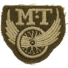 British Army Motor Transport (M.T.) Winged Wheel Cloth Proficiency Arm Badge