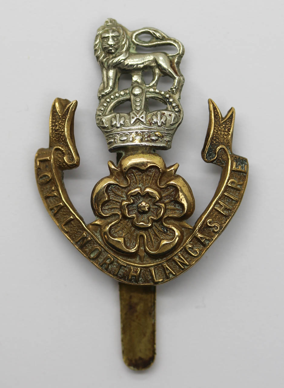 Loyal North Lancashire Regiment Cap Badge - King's Crown