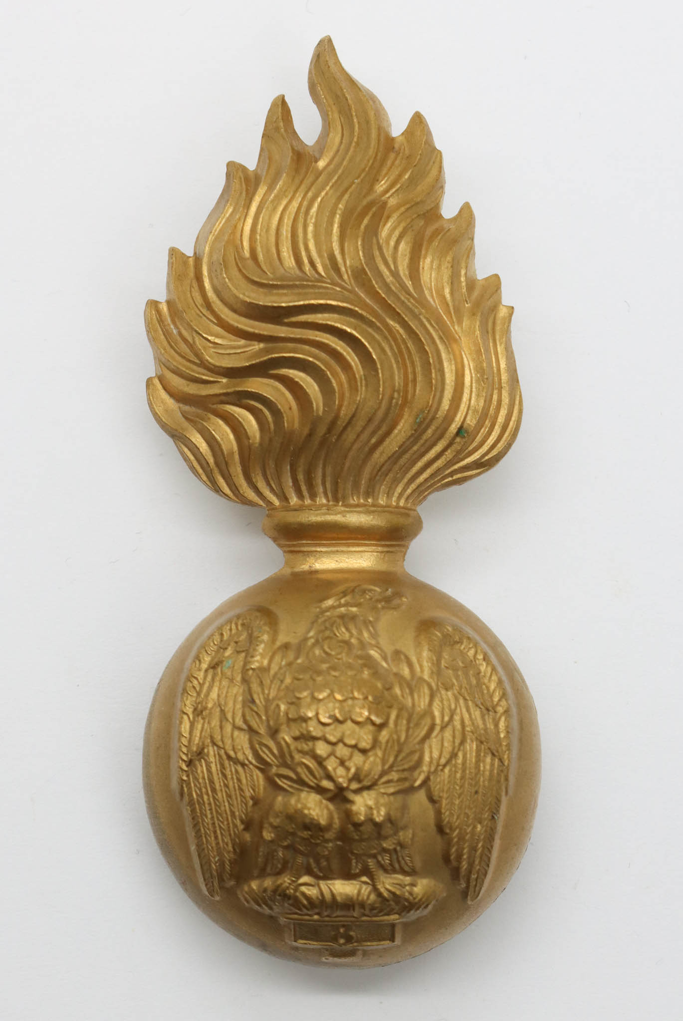 Victorian Royal Irish Fusiliers Fur Cap Grenade Badge