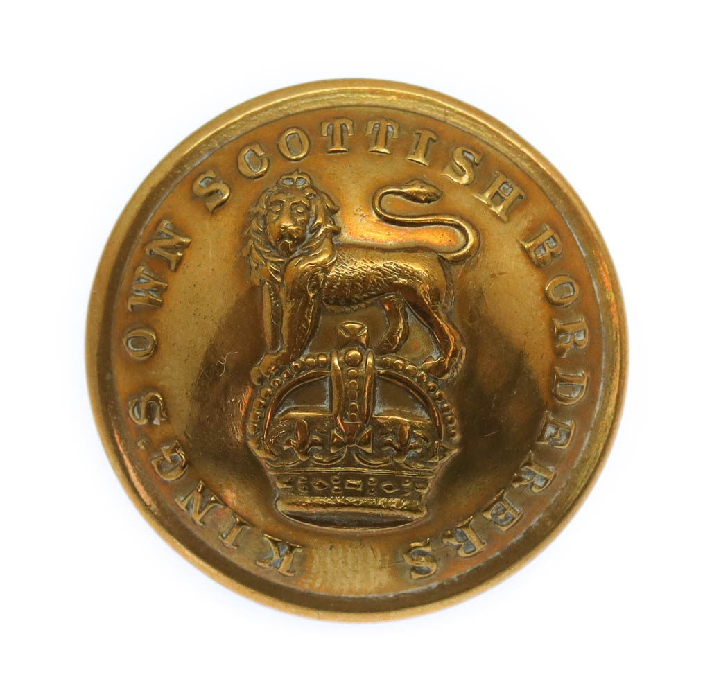 King's Own Scottish Borderers (K.O.S.B.) Officer's Button - King's Crown (26mm)