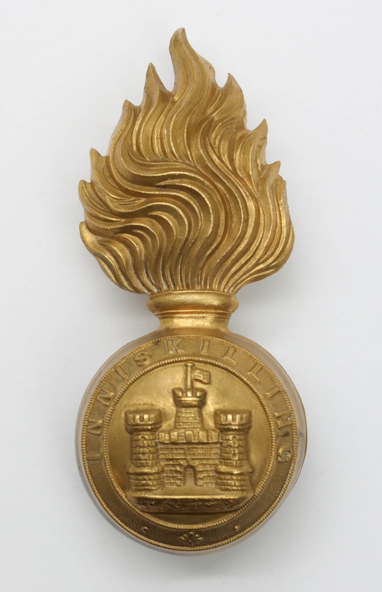 Royal Inniskilling Fusiliers Fur Cap Grenade Badge