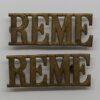 Pair of Royal Electrical & Mechanical Engineers (R.E.M.E.) Shoulder Titles