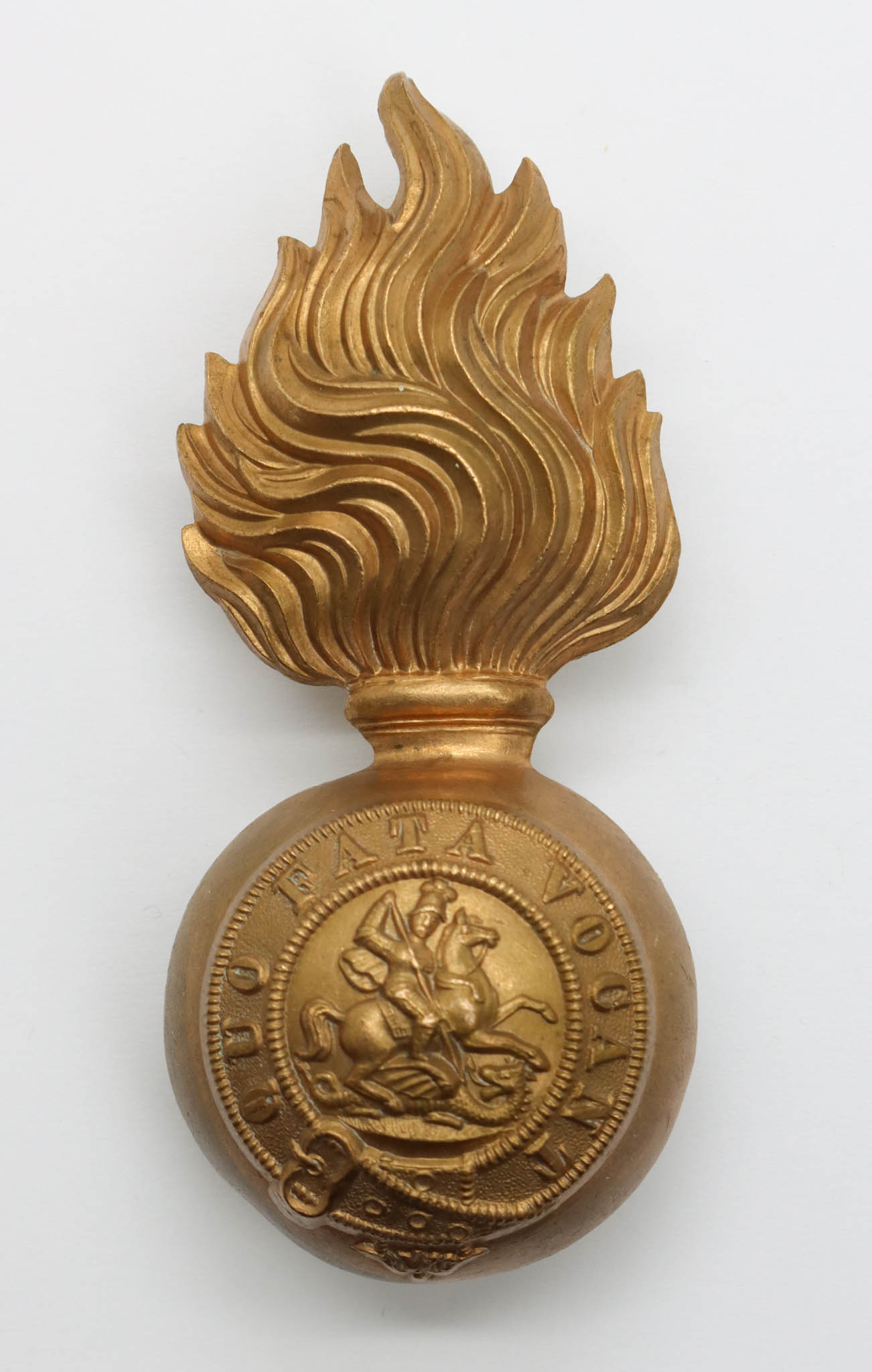 Northumberland Fusiliers Fur Cap Grenade Badge