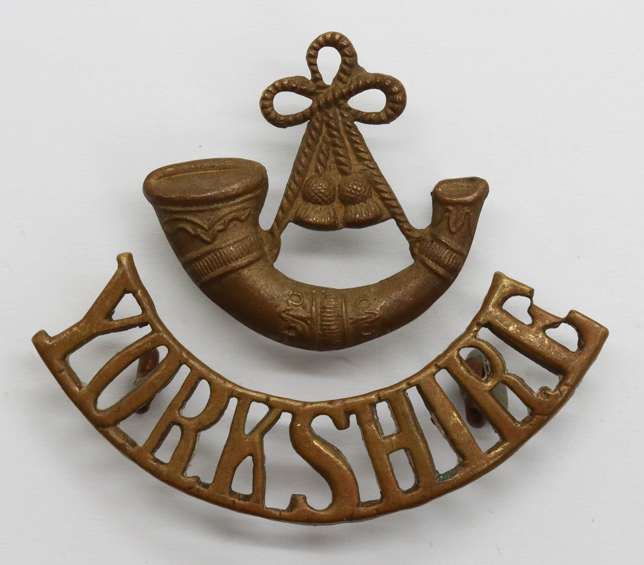 King's Own Yorkshire Light Infantry (BUGLE/YORKSHIRE) Shoulder Title