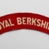 Royal Berkshire Regiment (ROYAL BERKSHIRE) Printed Shoulder Title