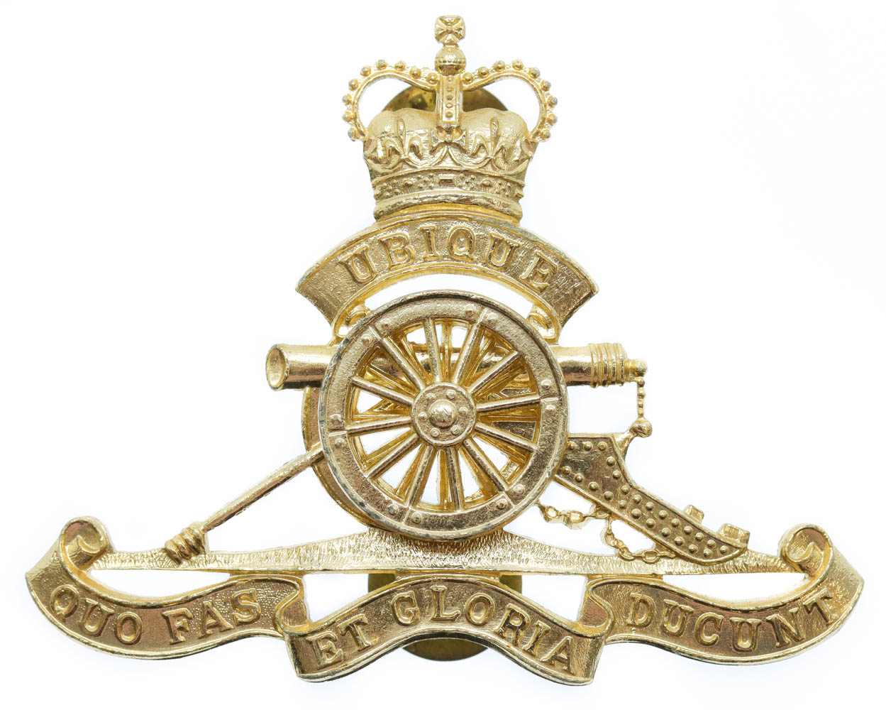Royal Australian Artillery Anodised (Staybrite) Cap Badge