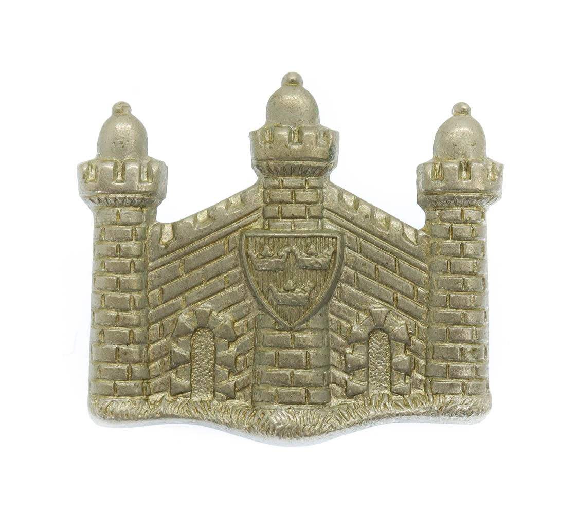 Cambridgeshire Regiment White Metal Collar Badge