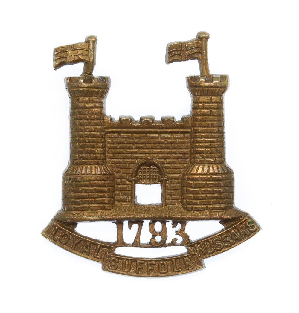 Loyal Suffolk Hussars Collar Badge