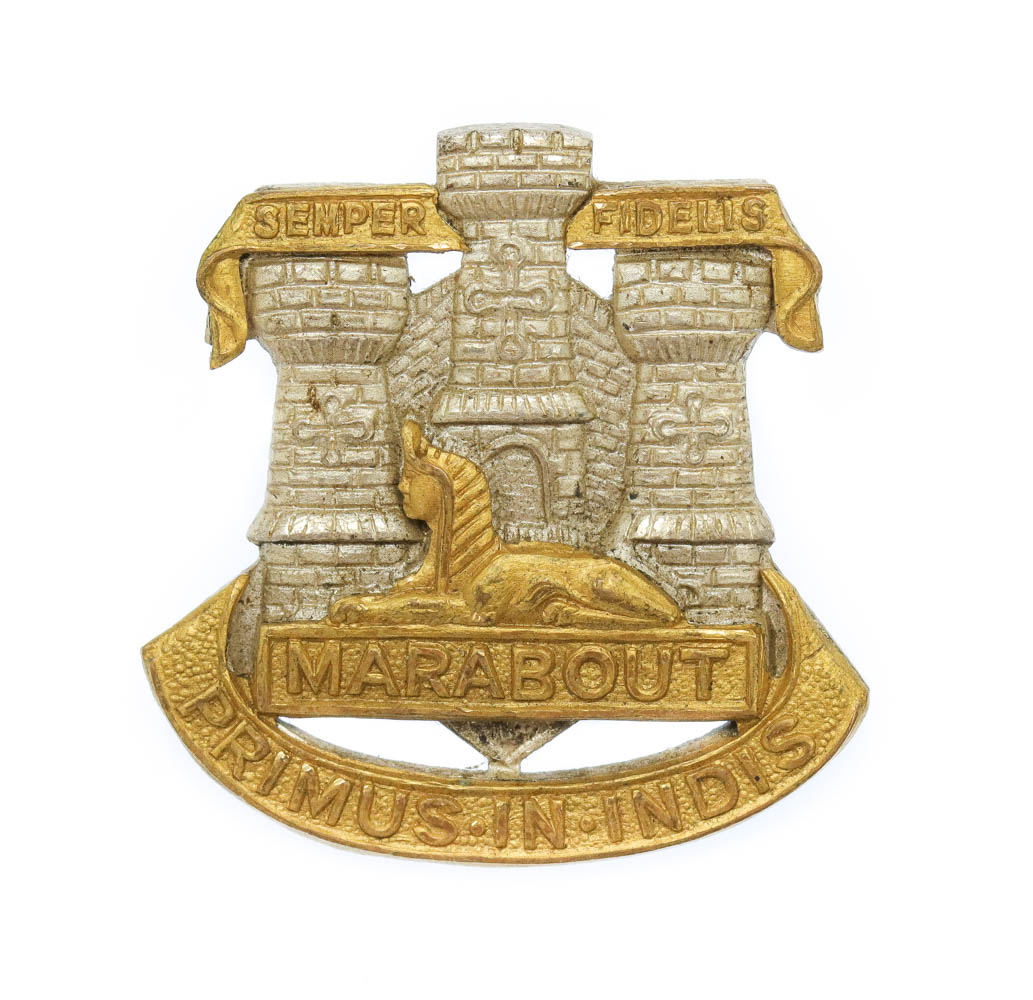 Devonshire & Dorset Regiment Officer's Collar Badge